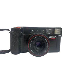 Vivitar TEC55 Point and Shoot Compact Auto Focus 35mm Camera - Power Tested Only